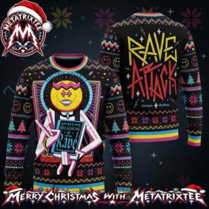 Electric Callboy My Religion Is Rave Attack Tekkno Smile Graphic 2026 Knitted Ugly Christmas Sweater