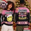 Electric Callboy Santa Bunny And Melting Ho Ho Ho Text 2026 Knitted Ugly Christmas Sweater