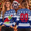 Everton FC Spirit Of The Blues Club Crest Snowflake Pattern 2026 Knitted Ugly Christmas Sweater Everton FC Spirit Of The Blues Club Crest Snowflake Pattern 2026 Knitted Ugly Christmas Sweater
