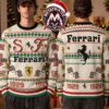 Ferrari F1 Racing Car And I’m Stupid Quote Funny 2026 Knitted Ugly Christmas Sweater