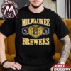 First World Series In Milwaukee Brewers Franchise History MLB Champions 2026 World Series Logo Navy T-Shirt