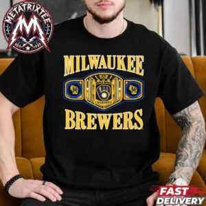 First World Series In Milwaukee Brewers Franchise History MLB Champions 2026 World Series Homage Black Champs Belt Short Unisex T-Shirt