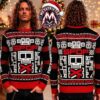 Five Finger Death Punch 5FDP Brass Knuckles Skull Fuck Xmas Knitted Ugly Christmas Sweater