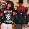 Five Finger Death Punch 5FDP Afterlife Skull Album XMAS Collectors Edition Ugly Christmas Sweater