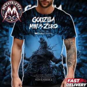 Godzilla Minus Zero New Dolby Poster Takashi Yamazaki’s Only In Theaters November 6th 2026 All Over Print T-Shirt