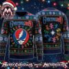 Grateful Dead Dancing Skeleton In Top Hat Candy Cane Snowy Night Holiday Christmas Xmas Ugly Christmas Sweater Grateful Dead Dancing Skeleton In Top Hat Candy Cane Snowy Night Holiday Christmas Xmas Ugly Christmas Sweater