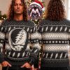 Grateful Dead Stealie Santa Hat Dancing Bears Tis The Season To Be Grateful 2026 Knitted Ugly Christmas Sweater Grateful Dead Stealie Santa Hat Dancing Bears Tis The Season To Be Grateful 2026 Knitted Ugly Christmas Sweater