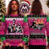 Green Day Dookie Album Cover Art Explosion and Grenade Patterns 2026 Holiday Ugly Christmas Sweater Green Day Dookie Album Cover Art Explosion and Grenade Patterns 2026 Holiday Ugly Christmas Sweater