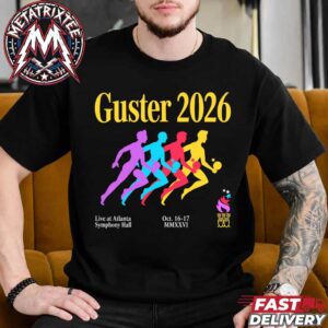 Guster Band Atlanta Merch Tee For October 16-17 2026 At Atlanta Symphony Hall In GA Sweatshirt Black T-Shirt