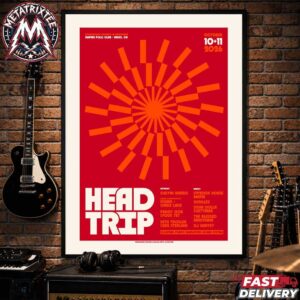 Head Trip Festival 2026 Orbital Lineup Poster-Silk Screen For Empire Polo Club In Indio California On October 10-11 2026 Gallery-Style Poster Canvas