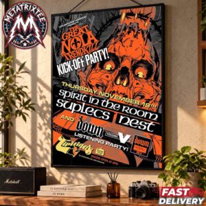 Housecore Horror Presents The Great NOLA Trendkill Kick-Off Party Poster For Thursday November 19th 2026 At Tipitina’s In New Orleans Poster Canvas