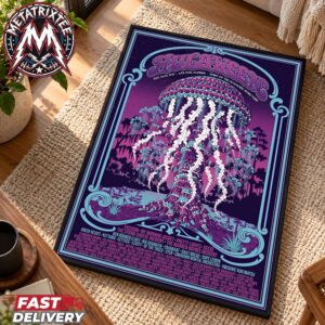 Hulaween 2026 Festival Ben Kwok Artwork Poster Lineup For Live Oak Florida At Spirit of the Suwannee Music Park On October 22-25 2026 Premium Poster Canvas