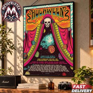 Hulaween 2026 Festival Lineup Poster Status Serigraph For October 22-25 At Spirit of the Suwannee Music Park In Live Oak Florida Gallery-Style Poster Canvas