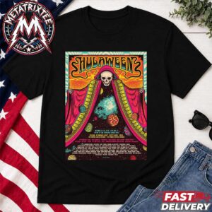 Hulaween 2026 Festival Lineup Poster Status Serigraph For October 22-25 At Spirit of the Suwannee Music Park In Live Oak Florida Short Black T-Shirt