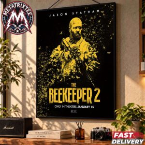 Jason Statham The Beekeeper 2 Movie Poster Only In Theaters January 15 2027 Premium Poster Canvas