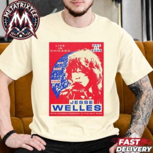 Jesse Welles Live In Chicago 2026 Gig Poster For The Salt Shed in Chicago IL On October 17 With Hudson Freeman Short Unisex T-Shirt