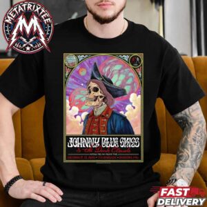 Johnny Blue Skies Boston Mutiny for the Masses Tour Show Poster For October 13th 2026 At TD Garden In Massachusetts With The Dark Clouds Short Black T-Shirt