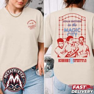 Jonas Brothers in the Magic City Merch Tee For Burning Up All Over Again Birmingham AL At Legacy Arena at the BJCC On October 9th 2026 Two Sided T-Shirt