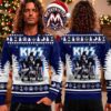 KISS Band Have Yourself A Merry Little KISSMAS Members In Santa Hats 2026 Knitted Ugly Christmas Sweate KISS Band Have Yourself A Merry Little KISSMAS Members In Santa Hats 2026 Knitted Ugly Christmas Sweate