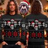 KISS Rock Band Faces Santa Hat Christmas Holiday 2026 Personalized Christmas Ugly Sweater Gift For Men And Women