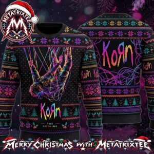 Korn Band The Nothing Album Cover XMAS Collectors Edition Ugly Christmas Sweater