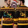 Korn Rock Band Issues Album Cover Ragdoll With Christmas Trees And Snowflakes 2026 Knitted Ugly Christmas Sweater