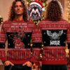 Linkin Park Hybrid Theory Soldier With Flag Logo Christmas Trees Skulls Knitted Ugly Christmas Sweater