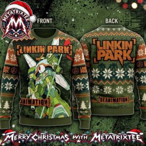 Linkin Park Reanimation Album Robot Mecha Ugly Christmas Sweater Gift For Holiday 2026
