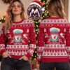 Leicester City FC LCFC Royal Blue Foxes Christmas Pattern Gift For Fan Knitted Ugly Christmas Sweater