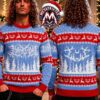 Lorna Shore Candelabra Skulls And I Feel The Everblack Festering Within Me Lyrics 2026 Knitted Ugly Christmas Sweater