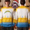 Los Angeles Rams Football Team Christmas Reindeer Pattern XMAS Collectors Edition Ugly Christmas Sweater