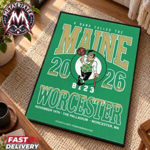 Massachusetts Show Tonight The Maine Worcester Poster For November 14th The Tour Next Door 2026 At The Palladium High-Quality Poster Canvas