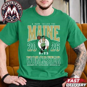 Massachusetts Show Tonight The Maine Worcester Poster For November 14th The Tour Next Door 2026 At The Palladium Short Green T-Shirt