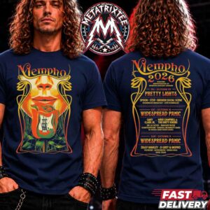 Mempho Music Festival 2026 Lineup Tee For the Radians Amphitheater at Memphis Botanic Garden In Memphis TN On October 9-11 2026 Navy T-Shirt