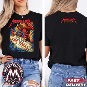 Metallica Las Vegas Weekend 1 Pop-Up Puis Calzada Event Tee For Nevada On October 1st And 3rd Life Burns Faster 2026 Two Sided Short T-Shirt