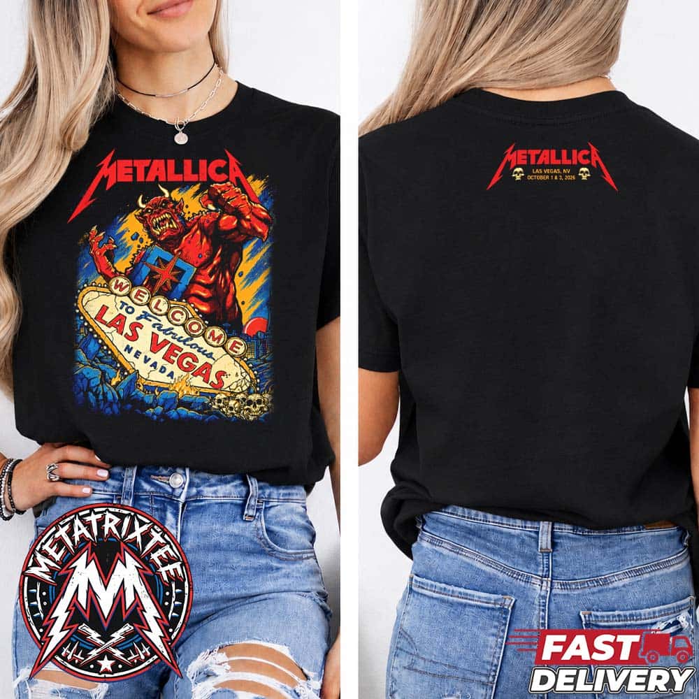 Metallica Las Vegas Weekend 1 Pop-Up Puis Calzada Event Tee For Nevada On October 1st And 3rd Life Burns Faster 2026 Two Sided Short T-Shirt Metallica Las Vegas Weekend 1 Pop-Up Puis Calzada Event Tee For Nevada On October 1st And 3rd Life Burns Faster 2026 Two Sided Short T-Shirt
