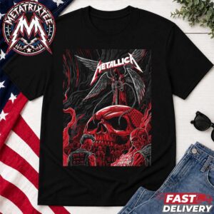 Metallica Second Show Of Life Burns Faster At Sphere Las Vegas Poster By Landon Armstrong On October 3rd 2026 Short Back T-Shirt