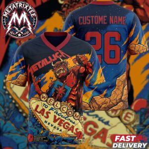 Metallica Weekend 1 Of Life Burns Faster Pop-Up Puis Calzada Poster For Las Vegas Nevada On October 1st And 3rd 2026 Shirt Football Jersey