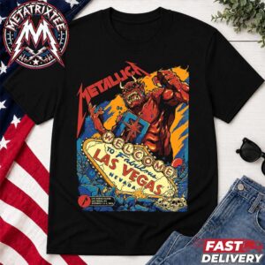 Metallica Weekend 1 Of Life Burns Faster Pop-Up Puis Calzada Poster For Las Vegas Nevada On October 1st And 3rd 2026 Short Black T-Shirt