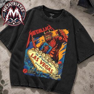 Metallica Weekend 1 Of Life Burns Faster Pop-Up Puis Calzada Poster For Las Vegas Nevada On October 1st And 3rd 2026 Washed T-Shirt