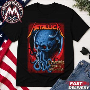 Metallica Weekend Four Life Burns Faster Pop-up Event Poster Art By Maxx242 For October 22nd And 24th In Las Vegas Nevada Unisex T-Shirt