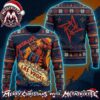 Avenged Sevenfold Winged Reaper Scales Of Justice And Deathbat A7X Emblem Gift For Fan Knitted Ugly Christmas Sweater