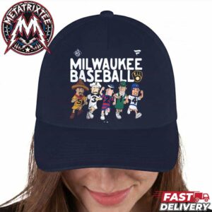 Milwaukee Brewers 2026 World Series Champions Racing Sausages Milwaukee Baseball Navy Classic Cap Snapback Hat