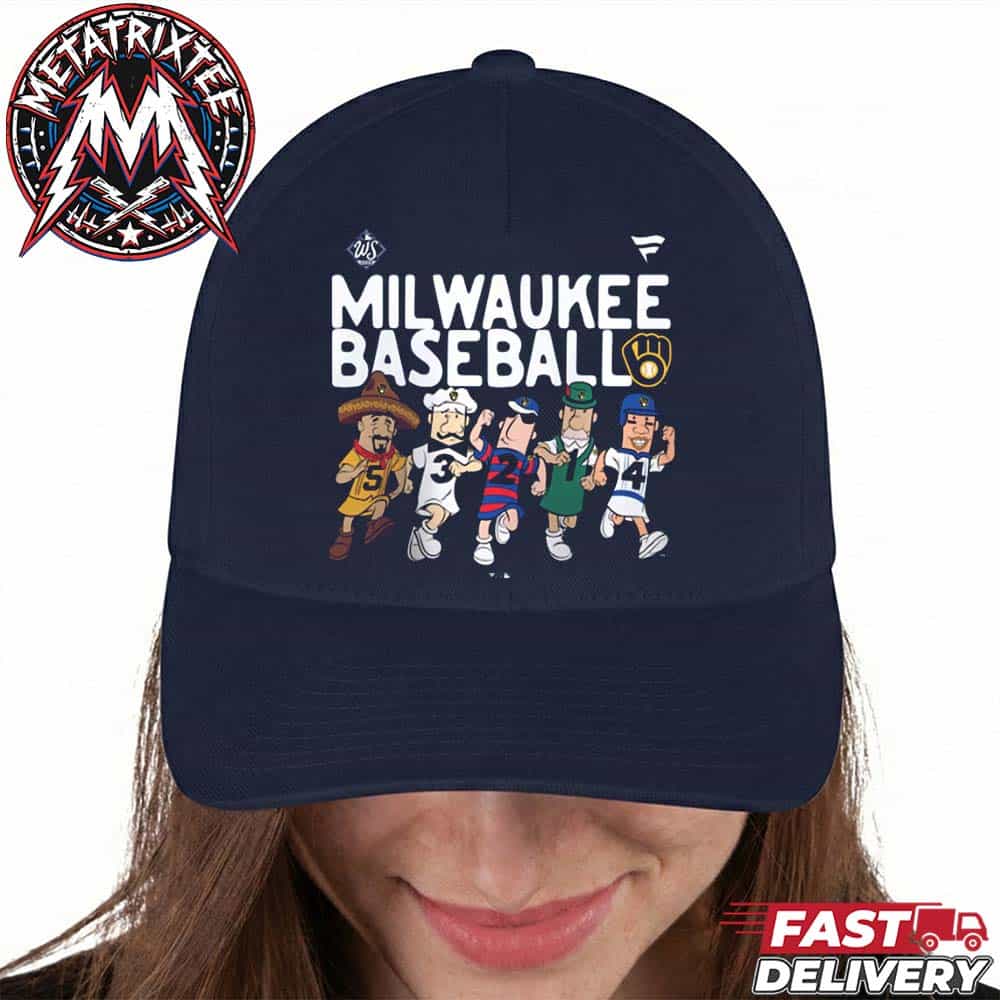 Milwaukee Brewers 2026 World Series Champions Racing Sausages Milwaukee Baseball Navy Classic Cap Snapback Hat Milwaukee Brewers 2026 World Series Champions Racing Sausages Milwaukee Baseball Navy Classic Cap Snapback Hat