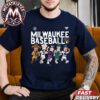First World Series In Milwaukee Brewers Franchise History MLB Champions 2026 World Series Logo Navy T-Shirt