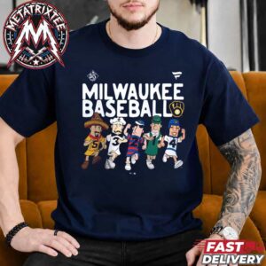 Milwaukee Brewers 2026 World Series Champions Racing Sausages Milwaukee Baseball Navy T-Shirt