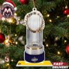 Milwaukee Brewers MLB World Series Champions 2026 Double Sided Circular Ceramic Tree Decoration Holiday Christmas Ornament
