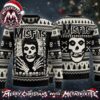 Misfits Crimson Ghost Skull Coffin Chandelier Holiday Christmas Xmas 2026 Ugly Christmas Sweater