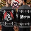 Misfits Crimson Ghost Fiend Skull Bones Holiday Christmas Xmas Ugly Christmas Sweater Misfits Crimson Ghost Fiend Skull Bones Holiday Christmas Xmas Ugly Christmas Sweater