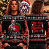 NFL Philadelphia Eagles Big Logo On Teal Pattern With Reindeer Snowflake Personalized Christmas 2026 Holiday Ugly Christmas Sweater